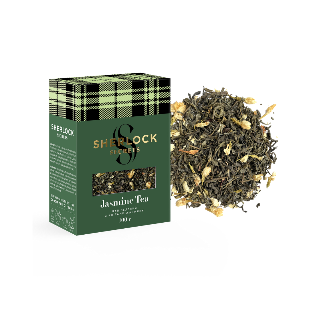 Jasmine Green Tea with Jasmine Flowers, Tea Moments, 100 g