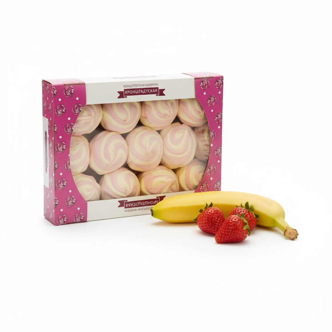 Vahukomm “Õnn” Maasika ja Banaani Maitsega, 500 g, Kronshtadtskaya Confectionery