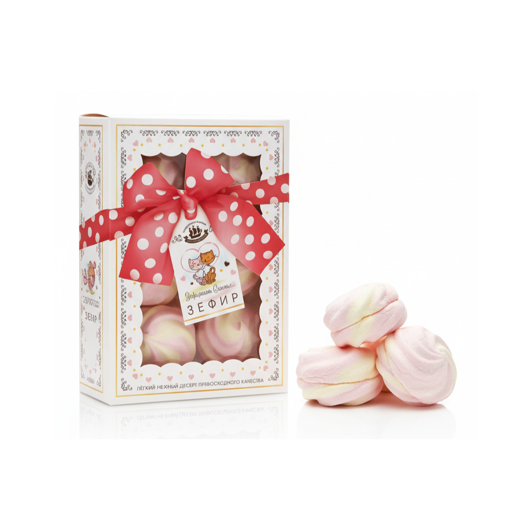 Vahukomm “Zefirkino Õnn” Maasika–Banani Maitsega, Kronshtadtskaya Confectionery, 260 g