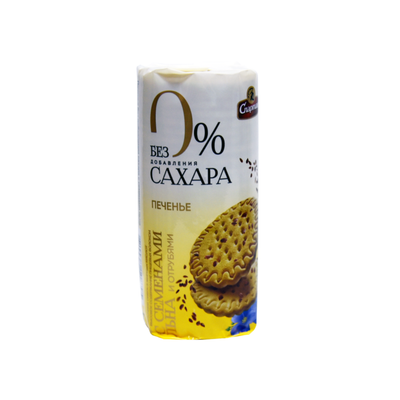 Sugar-Free Cookies with Flax Seeds and Bran, Spartak, 150 g