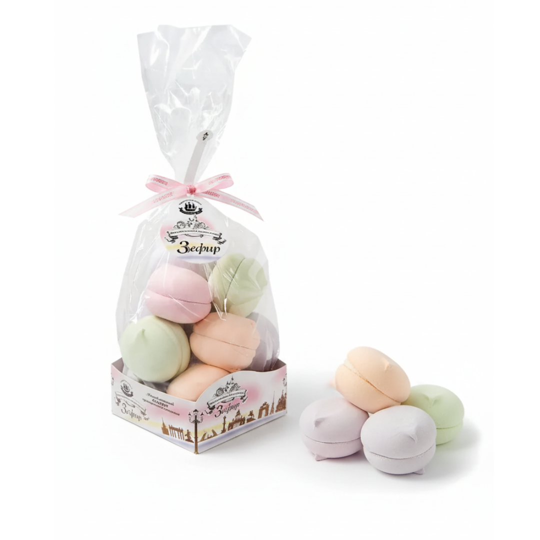 Vahukomm “Prantsuse Magustoit” Apelsin–Õun–Mustikas–Maasikas, Kronshtadtskaya Confectionery, 380 g