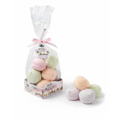 Vahukomm “Prantsuse Magustoit” Apelsin–Õun–Mustikas–Maasikas, Kronshtadtskaya Confectionery, 380 g