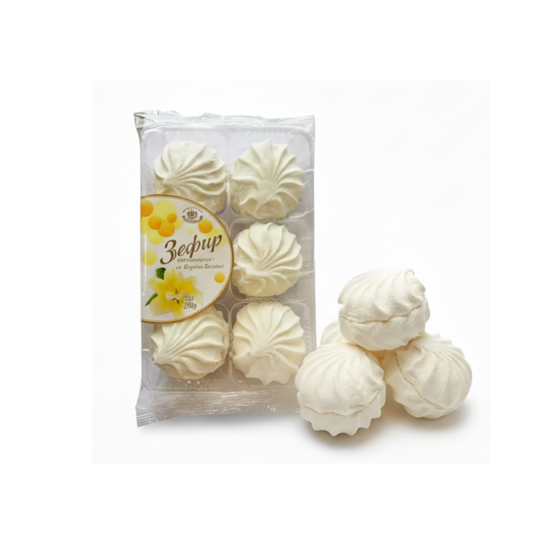 Marshmallow “Vanilla” Classic Vanilla Flavor, Kronshtadtskaya Confectionery, 260 g