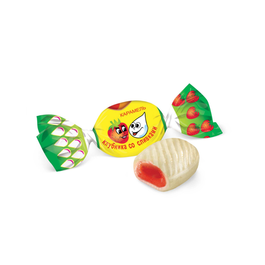 Caramel “Strawberry & Cream”, Rot Front