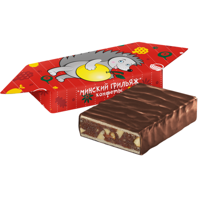 Glazed chocolates with peanuts Minsk Griljaz, Kommunarka
