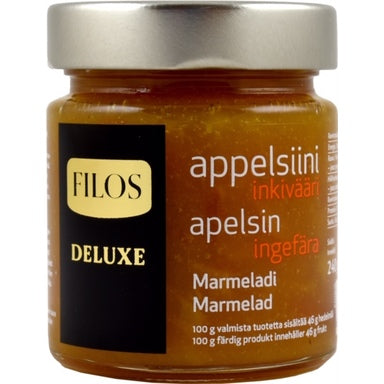 Deluxe Apelsini-ingveri marmelaad Filos 240g