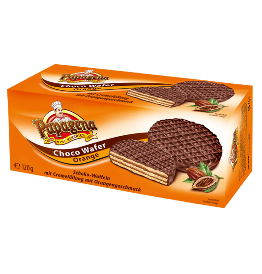 Choco Wafer Orange, Papagena, 120g