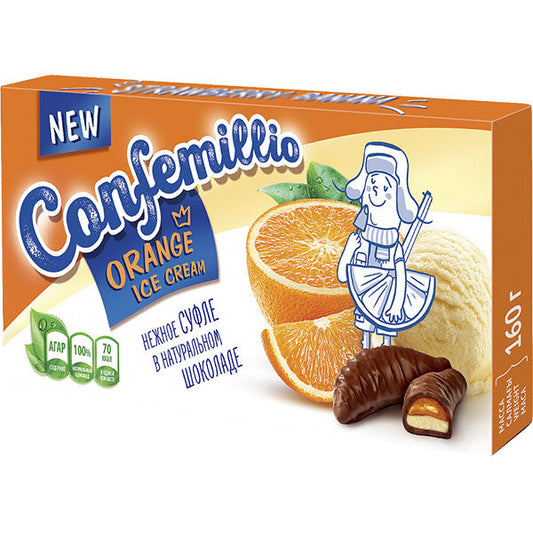 Confemillio Orange Ice Cream, Krasnyj Pischevik, 160g