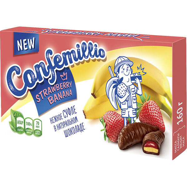 Confemillio Strawberry Banana, 160g