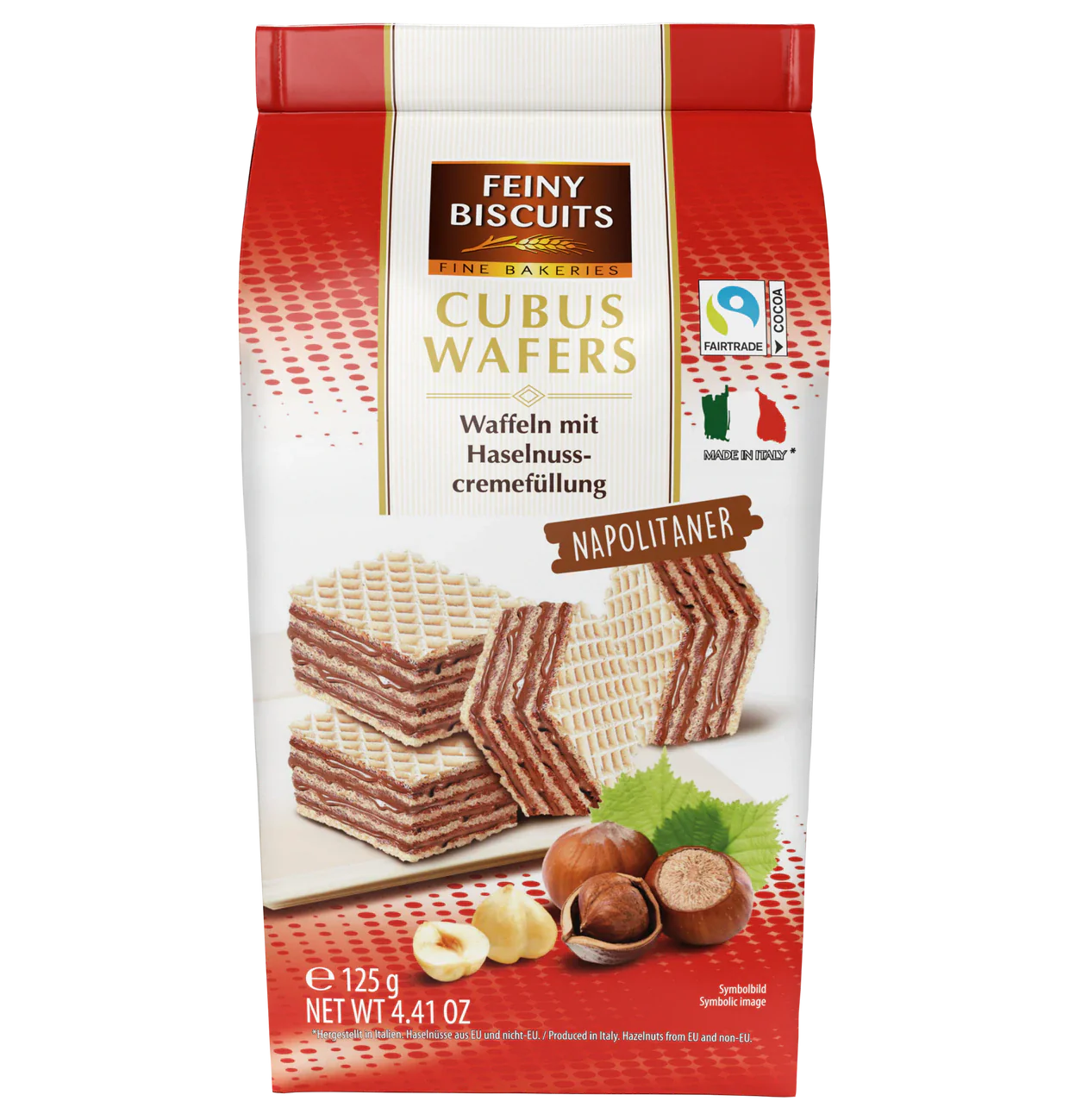 Feiny Biscuits Cubus Wafers Napolitaner, 125 г