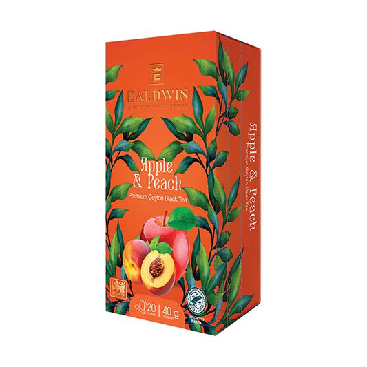 Ealdwin Apple & Peach, Black tea, 40g (20x2g)