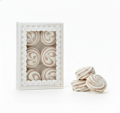 Marshmallow “Zefirkino Happiness” Chocolate–Cream Flavor, Kronshtadtskaya Confectionery, 260 g