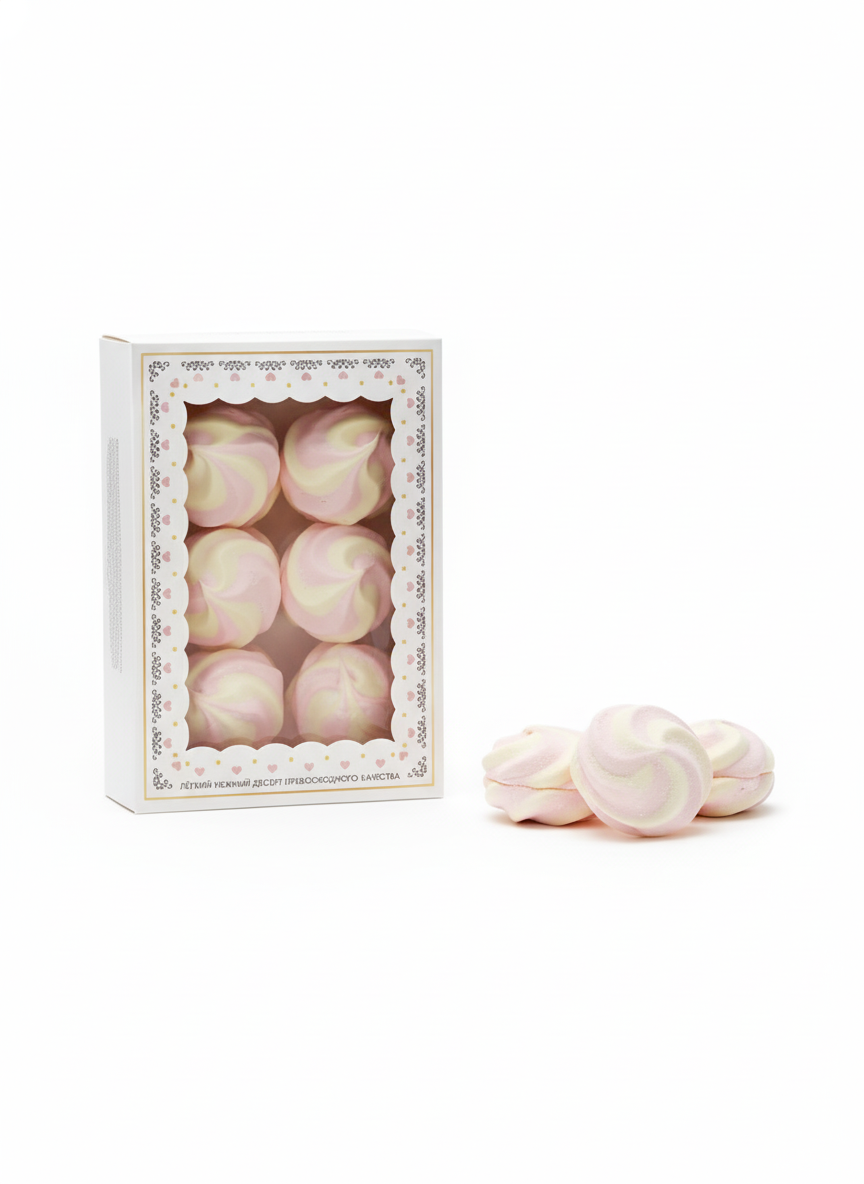 Vahukomm “Zefirkino Õnn” Maasika–Banani Maitsega, Kronshtadtskaya Confectionery, 260 g