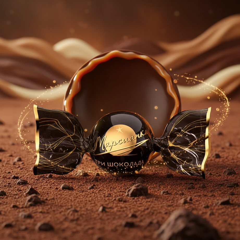 Candies "Marsyanka Three Chocolates", Moscow