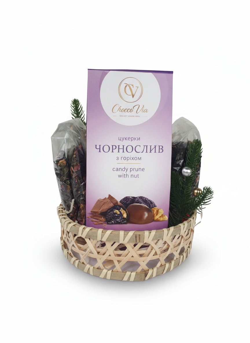 Kinkekorv Kahe Thursoni Tee ja “Lviv Meteorite” Kommidega, 550 g