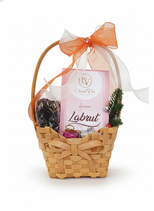 Kinkekorv Thursoni Tee ja Labrut Kommid, 275 g