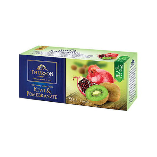 Thurson Kiwi & Pomegranate green tea, 50g (25x2g)