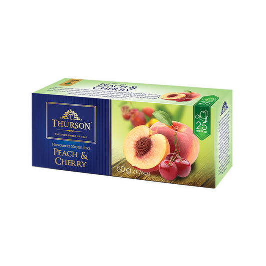 Thurson Peach & Cherry  green tea, 50g (25x2g)