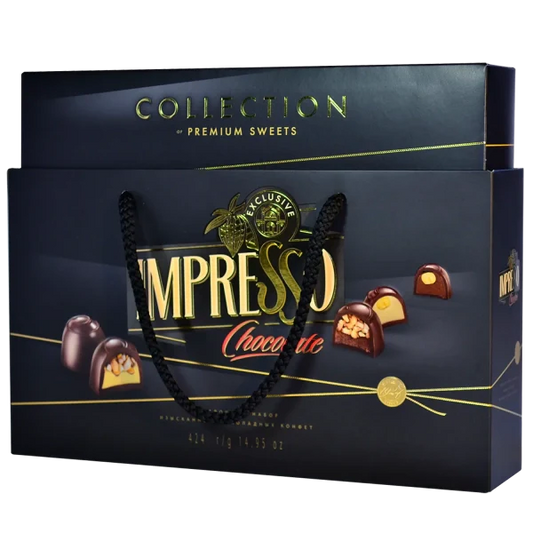 Gift set of candies IMPRESSO Premium black, 424g