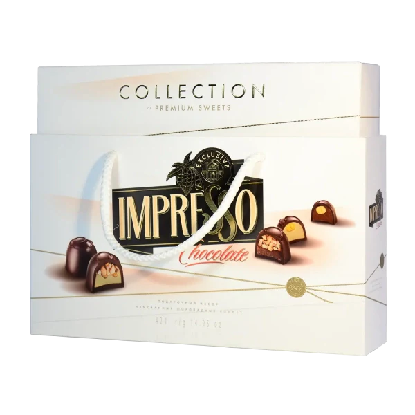 Gift set of candies IMPRESSO Premium white, 424g