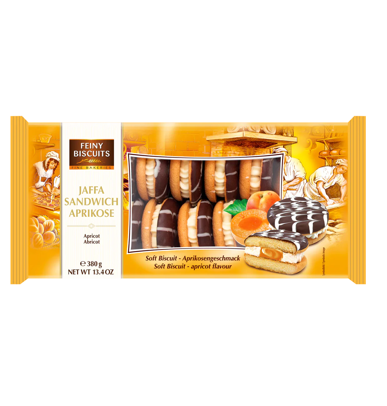 Jaffa sandwich cream-apricot, 380g