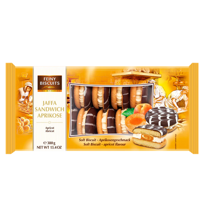 Jaffa sandwich cream-apricot, 380g