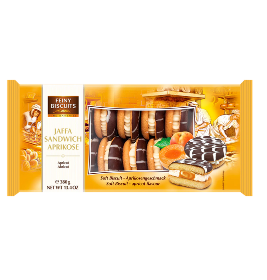 Jaffa sandwich cream-apricot, 380g