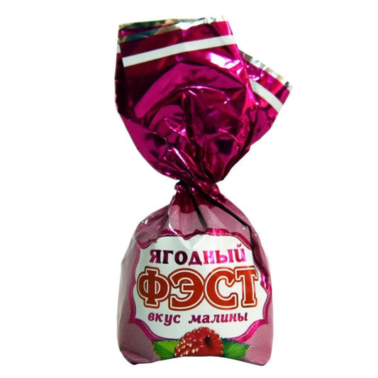 Filled sweets Berry Fest with raspberry flavour, Spartak, 250g/500g/1000g