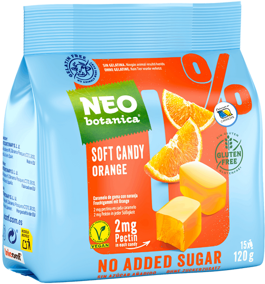 Orange Jelly Candies 0% Added Sugar "NEObotanica", NEObotanica, 125g