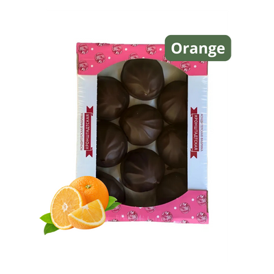 Šokolaadiglasuuris vahukomm apelsinimaitsega, Kronshtadi Kompvekivabrik, 500g