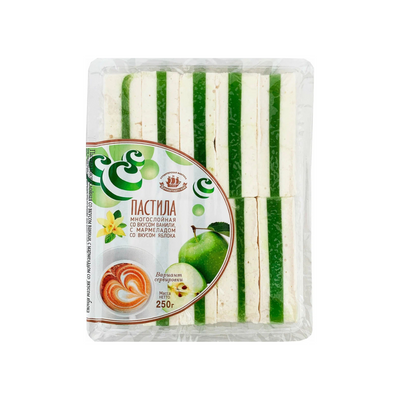 Kihiline pastill vanillimaitse ja õunamaitselise marmelaadiga, Kronshtadti Kondiitritööstus, 250 g