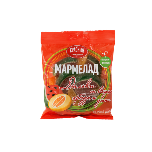 Marmelaad “Arbuusi- ja Meloniviilud”, Krasnyj Pischevik, 210 g