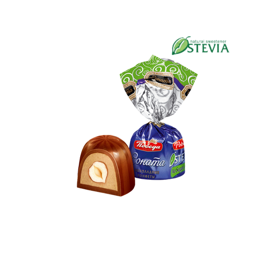 Шоколадные конфеты без сахара «Соната» с лесным орехом, Победа Вкуса