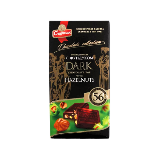 Dark Chocolate with Hazelnuts, Spartak, 90 g