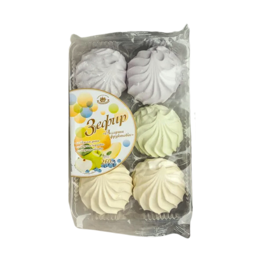Marshmallow Fruit Assorted, Kronshtadtskaya Confectionery, 260g