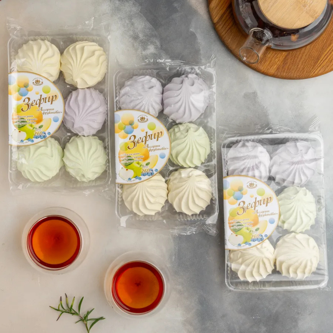 Marshmallow Fruit Assorted, Kronshtadtskaya Confectionery, 260g