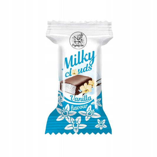 Milky Clouds Vanilla Flavour Soufflé in Milk Chocolate, Flying Cow