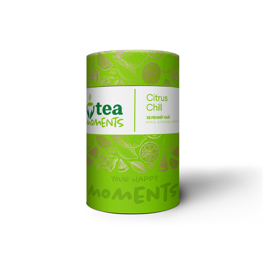 Tea Moments Citrus Chill Loose Leaf Green Tea, Tea Moments, 70g