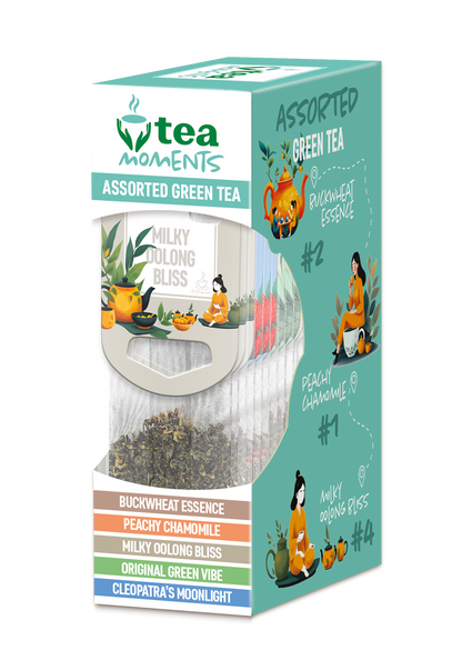 Assorted Green Tea Collection, Tea Moments, 33.6 g