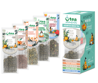 Assorted Green Tea Collection, Tea Moments, 33.6 g