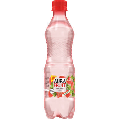 Fruit Strawberry-Basil Flavored Drink, Aura 0.5L