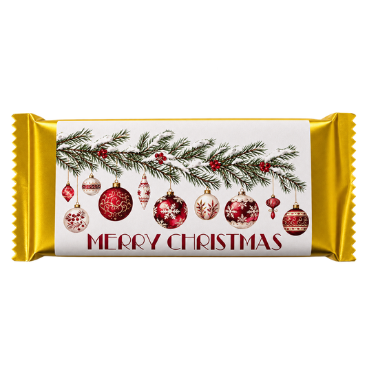 Milk Chocolate "Merry Christmas" 36%, No Added Sugar, Gourmeest, 100 g