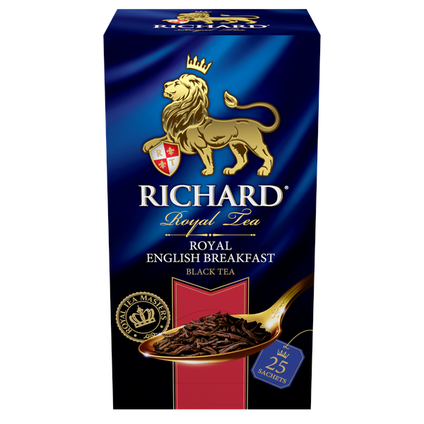 Royal English Вreakfast, must tee, teekotid 25x2g. - Richard Tea Estonia