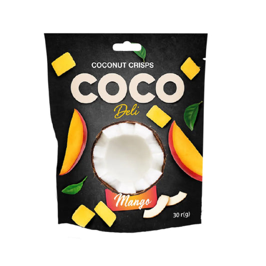 Coconut Chips Mango, ObJerky, 30g