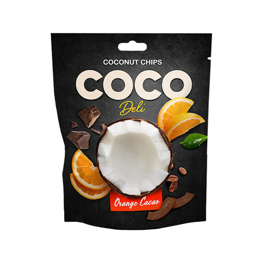 Coconut Chips Orange and Cacao, ObJerky, 30g