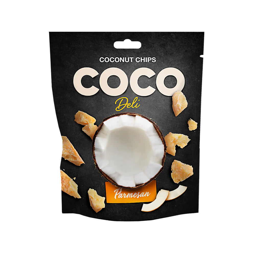 Coconut Chips with Parmesan, ObJerky, 30g