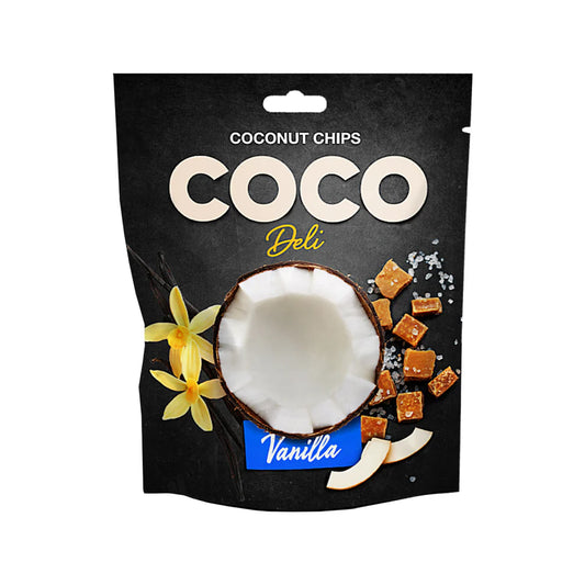 Coconut Chips Vanilla & Salted Caramel, ObJerky, 30g