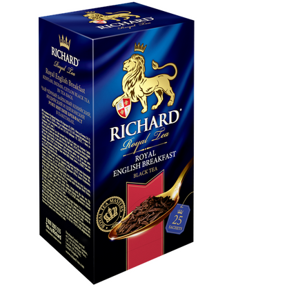 Royal English Вreakfast, must tee, teekotid 25x2g. - Richard Tea Estonia