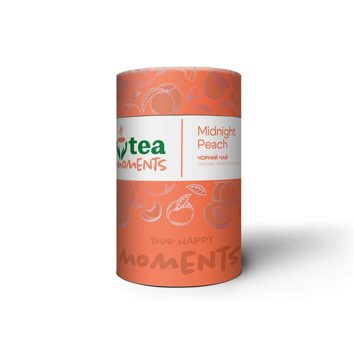 Tea Moments Midnight Peach Loose Leaf Black Tea, Tea Moments, 70g