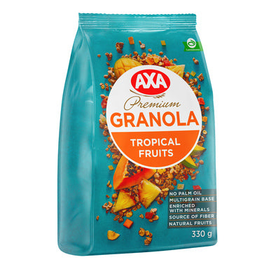 Premium Granola with Tropical Fruits, Axa, 330g